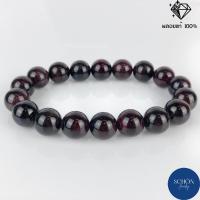 ราคา GN สร้อยข้อมือโกเมน สร้อยข้อมือ แดงแก่กล่ำ หินมงคล หินธรรมชาติ สีแดงเข้ม กำไลข้อมือ กำไลหิน กำไล หินมงคล (12813118324)