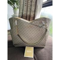 ราคา Michael Kors 35H1GTVT3Z Jet Set Travel Large Chain Shoulder Tote In PALE GOLD Tote bag Saffiano leather 100% (16531652504)