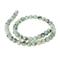 ราคา ลูกปัดหินแท้เม็ดกลม (Round) หินแจสเปอร์ (Jasper) 8,9 mm - (LZ-0292 สีเขียว) (6641464038)