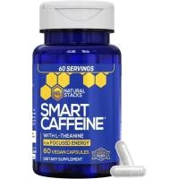 ราคา STACKSart Caffeine Pills-100mg Caffeine + 200mg-สนับสนุนพลังงานและความเข้มข้น-ไม่ความตึงเครียดและไม่ยุบ-60 แคปซูล SIO7 (53159621702)