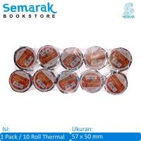 ราคา กระดาษไลน์ กระดาษม้วนแคชเชียร์เครื่องบันทึกความร้อน 57 x 50 มม. [1 แพ็ค / 10 ม้วน] (44155810104)