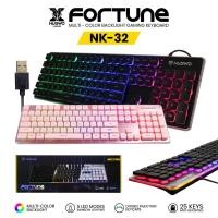 ราคา Nubwo Gaming Keyboard Fortune NK-32 คีบอร์ดเกมมิ่ง ไฟรุ้ง7สี (22488356399)