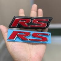 ราคา 2 ชิ้น โลโก้ RS รุ่นใหม่ ติดกระจังหน้า+ติดท้ายรถ HONDA CITY CR-V HR-V WR-V BR-V CIVIC ACCORD (49852370145)