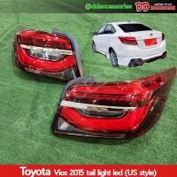 ราคา ไฟท้าย Vios 2015 2016 (Minor change) ลาย US ใหญ่ โคมแดง งานไต้หวัน สวยมาก ขายเป็นคู่ (28173924181)