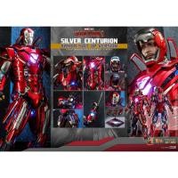ราคา ( พร้อมส่ง ) HOT TOYS - IRON MAN SILVER CENTURION ( ARMOR SUIT UP VERSION ) - MMS618D43 - IRON MAN:3 (27657226012)