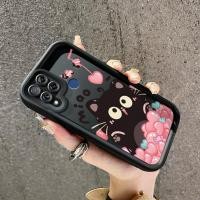 ราคา เคสสำหรับ Realme C15 เคสป้องกันรูปแมวดำน่ารักพร้อมเคสโทรศัพท์ซิลิโคนนิ่ม (26213952083)