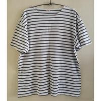ราคา เสื้อยืด Hanes ลายริ้ว มือสอง Size L (29736512401)