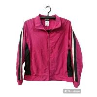 ราคา แจ็กเก็ตผ้าร่ม Reebok มีซิปหน้า สีชมพู รอบอก 42 นิ้ว มือสอง (42429352236)