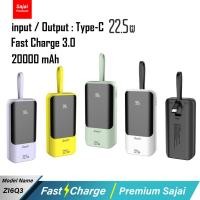 ราคา Yoobao Sajai Z16Q3 Mini 20000mAh(ฟรีซองกันน้ำ)จอ LED Quick Charge PD20W/18W 22.5W แบตสำรอง (13899408003)