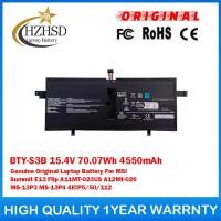 ราคา BTY-S3B 15.4V 70.07Wh ของแท้แบตเตอรี่แล็ปท็อปสําหรับ MSI Summit E13 Flip A11MT-023US A12MT-026 MS-13P3 MS-13P4 4ICP5/50/112 (52210490544)