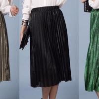 ราคา กระโปรงพลีท มีซับใน ผ้ากลิตเตอร์ เอวกลิตเตอร์ freesize (82804485)