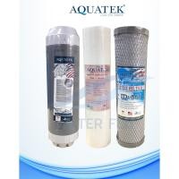 ราคา ชุดไส้กรองน้ำดื่ม 3 ขั้นตอน AQUATEK ไส้กรองหยาบ(PP) 1 MICRON 10 นิ้ว / CTO AQUATEK Carbon Filter / Resin Softener (4247906570)