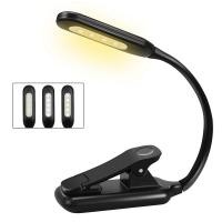 ราคา Book Light, Rechargeable Reading Light, 9 LED Book Light for Reading in Bed with 3 Brightness, Easy Clip on Reading Lamp (29502934800)