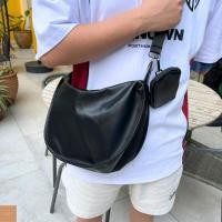 ราคา BOYVIBE กระเป๋าสะพายข้าง Half Bag หนังนิ่มๆ สไตล์มินิมอล สายปรับสั้น-ยาวได้ ใส่ไอแพดได้ (25807234629)