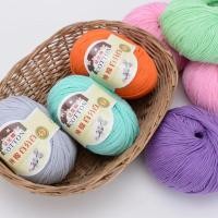 ราคา 50กรัม100% เส้นด้ายฝ้ายอินทรีย์สําหรับถักโครเชต์งานฝีมือมือทอเสื้อกันหนาวเส้นด้ายเส้นด้ายฝ้ายด้ายมือถัก ทําเอง ผ้าพันคอ (56256859432)