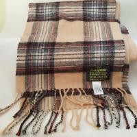 ราคา ผ้าคลุมไหล่ ผ้าพันคอ แบรนด์ Glen Prince Vintage Scarf 100% Lambs Wool Made in Scotland ของแท้ มือสอง (28668065879)