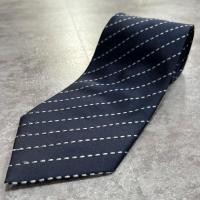 ราคา 【Striped】Stitched Stripe Tie, 100% Silk, Men's, Made in China, Navy Blue/White, Simple, Business-appropriate, Classic Shipped from Japan (40629793272)
