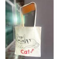 ราคา ถุงผ้าใส่ของ,ถุงผ้าใส่หนังสือ,เพ้นท์ลายเองขนาด 10 × 10 นิ้วไม่เหมือนใครและไม่มีใครเหมือน (23379417470)