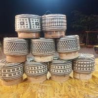 ราคา กระติบข้าวไม้ไผ่ ลายรูปหัวใจขนาด6นิ้วยอมสีธรรมชาติสีดำ (3920534292)