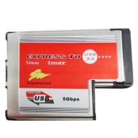 ราคา 2 พอร์ตคู่ USB 3.0 HUB Express Card ExpressCard 54 มม.ซ่อนภายในอะแดปเตอร์ USB3.0 ASMedia ASM1042 ชิปสําหรับแล็ปท็อปโน้ตบุ๊คใหม่ (56358881061)