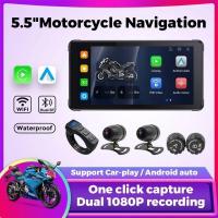 ราคา กล้องติดรถมอเตอร์ไซค์ Carplay รุ่น F85 MotoHDcam WiFi วัดโวลท์ วัดลมยาง (19144725631)