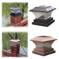 ราคา Solar Power LED Pillar Outdoor Garden Fence Lamp Yard Post Cap Lights (28766909429)