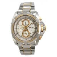 ราคา Seiko Velatura Alarm Chronograph two tone Stainless Strip SNAA92P1 (578552430)