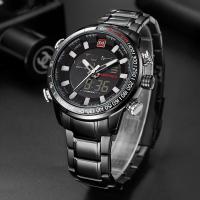 ราคา หรูหราในราคาเบาๆนาฬิกาข้อมือชาย กันน้ำ naviforce watch แท้ รุ่นNF9093-BBW สายแสตนเลส ของแท้100% (884964835)