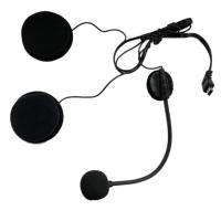 ราคา Motorcycle Helmet Bluetooth Headset Microphone Speaker Headset Accessories for Half-Helmet (54754363719)