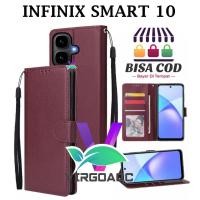 ราคา INFINIX SMART 10 FLIP LEATHER CASE PREMIUM - FLIP WALLET CASE LEATHER สําหรับ INFINIX SMART 10 - WALLET CASE | FLIP COVER หนัง | ปกหนังสือ | FLIP CASE (48356256848)