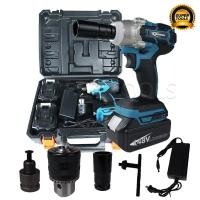ราคา BONYA บล็อกลม บล็อกไฟฟ้า 2ระบบ บล็อกแบตเตอรี่ 128V พร้อมแบตเตอรี่ Li-ion 2 ก้อน และ อุปกรณ์ครบชุดพร้อมหัวแปลงสว่าน (7254123081)