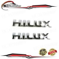 ราคา logo HILUX ชุปโครเมี่ยม โลโก้ ไฮลัค HILUX Chrome 2 ชิ้น ติด Vigo Vigo Champ โลโก้ชุปอย่างดี เกรดห้าง (รับประกัน 6 เดือน) (28805614715)