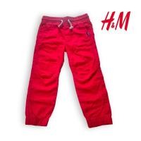 ราคา H&m MERAH H&amp;M kids& 39;s Jogger ไซส์ 4-5t สีแดง (24237503139)