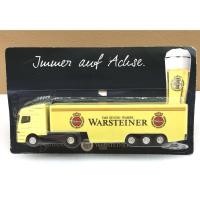 ราคา 1/87 Trailer Ad Truck หัวลากสีเหลือง รุ่น Benz Actros โฆษณา Warsteiner (รถยาว 18 cm) รถใน Pack (8202139232)