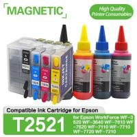 ราคา T25212522 2523 2524 ตลับหมึกรีฟิล Epson WorkForce WF-3620 WF-3640 WF-7610 WF-7620 WF-7110 WF-7710 WF-7720 (24359124538)