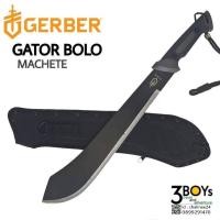 ราคา มีด GERBER แท้ รุ่น GATOR BOLO มีด Machete ที่แข็งแกร่ง ใบมีด 1055 CARBON STEEL เคลือบ SATIN สีดำ พร้อมปลอกใส่ (17591428703)