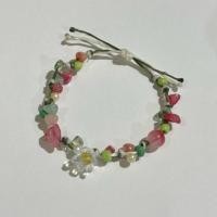 ราคา กำไลหินถักเชือกเทียน สีชมพู handmade|nappoys.jew (45804060473)