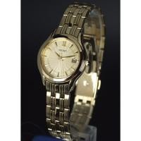 ราคา นาฬิกาผู้หญิง Seiko Quartz Date Champagne Gold Tone SXDB44P1 (182113073)