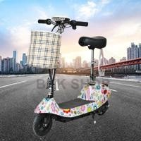 ราคา (ใหม่) สกู๊ตเตอร์ไฟฟ้า Electric Scooter 24V ไฟหน้า LED จักรยานไฟฟ้า สกูดเตอร์ไฟฟ้า E-Scooter มอเตอร์ 350W (15791304949)