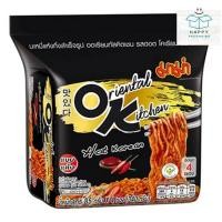 ราคา mama ok oriental kitchen มาม่า มาม่าโอเค บะหมี่กึ่งสำเร็จรูป hot korean รสฮอตโคเรียน 85 ก. x 4 (26034010472)