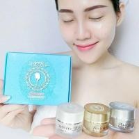 ราคา ครีมทาหน้า ครีม หน้า ขาว ใส ของแท้ ลดรอยสิว สิว ฝ้า กระ รอยดำ รอยสิว ริ้วรอย ครีมทาฝ้า 5g. 3กระปุก (2857366018)
