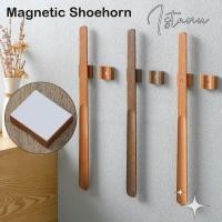 ราคา ISTANU Magnetic Shoehorn, ช้อนรองเท้าขี้เกียจ, ที่ดึงรองเท้าแบบยืดหยุ่น, ด้ามไม้ที่มีประโยชน์ 55 ซม. ที่ยกรองเท้ายาว (52909314946)