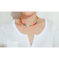 ราคา สร้อยคอหินฮาวไลท์หลากสี (20671655290)