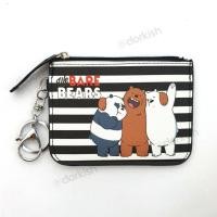ราคา We Bare Bears Grizzly Ice Polar Panda Bear Ezlink Card Pass Holder กระเป๋าใส่เหรียญ Key Ring (29137952067)