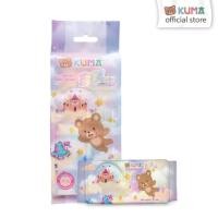 ราคา (4ชิ้น/แพ็ค) Kuma คุมะ เจนเทิล สกิน เบบี้ เทนเดอร์ ทิชชูเปียก พกพาไซซ์มินิ ปราศจากแอลกอฮอล์ 0% (28455801637)