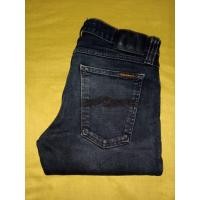 ราคา กางเกงยีนส์ Nudie long john Black black ผ้ายีนส์ออร์แกนิก Cotton original Italy (44360881957)