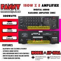 ราคา Fanny เพาเวอร์แอมป์ เครื่องขยายเสียง แอมป์ขับลำโพง แอมป์ขยายเสียง กำลังขับสูงสุด 300วัตต์ รุ่น AV-168A (26853680047)