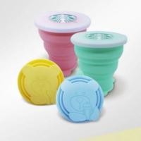 ราคา Starbucksแท้ แก้วพับได้ แก้วลดโลกร้อน Bearista Foldable Cup (3542340219)