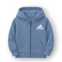 ราคา ADIDAS เสื้อฮู้ดมีซิปพิมพ์ลายสกรีน อาดิดาส สําหรับเด็กชายและเด็กหญิง (40264966373)