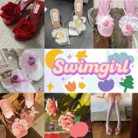 ราคา Swimgirlหัวเข็มขัดรองเท้า ตกแต่งรองเท้า ส่งเร็ว สไตล์เกาหลี สวย มินิมอล วินเทจ (28739081922)
